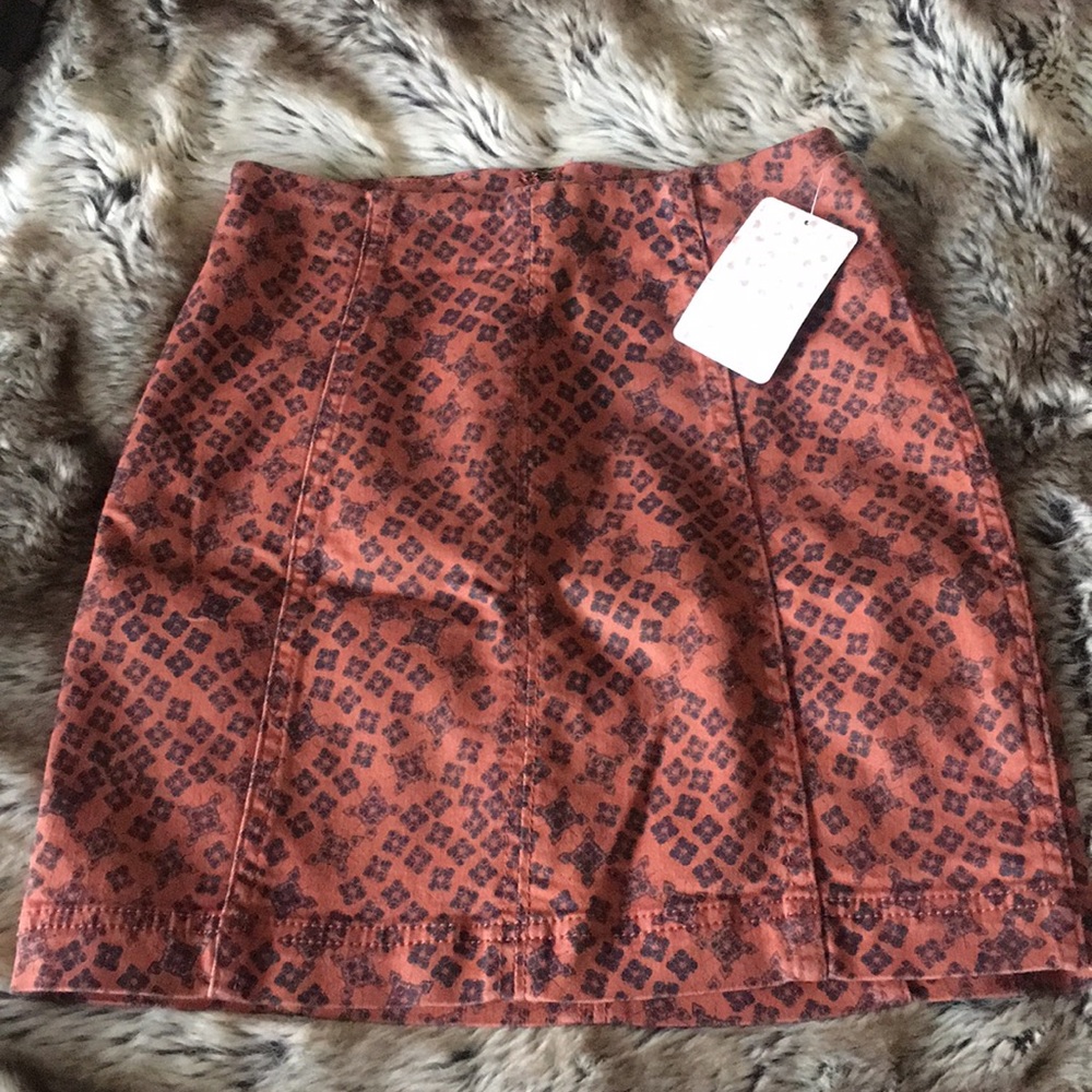NWT FREE PEOPLE JEAN SKIRT